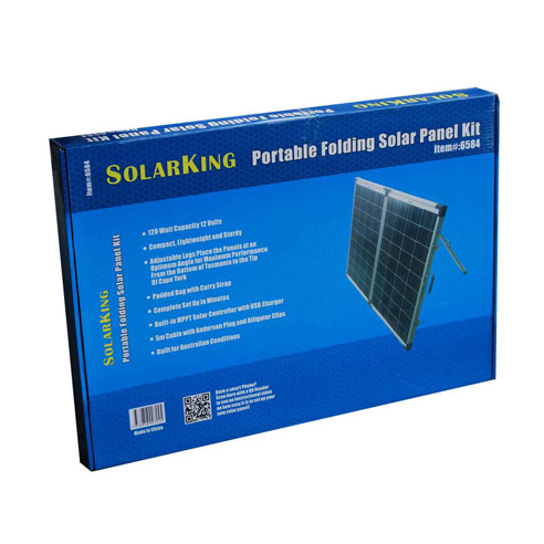 SolarKing 120W Folding Solar Panel Kit